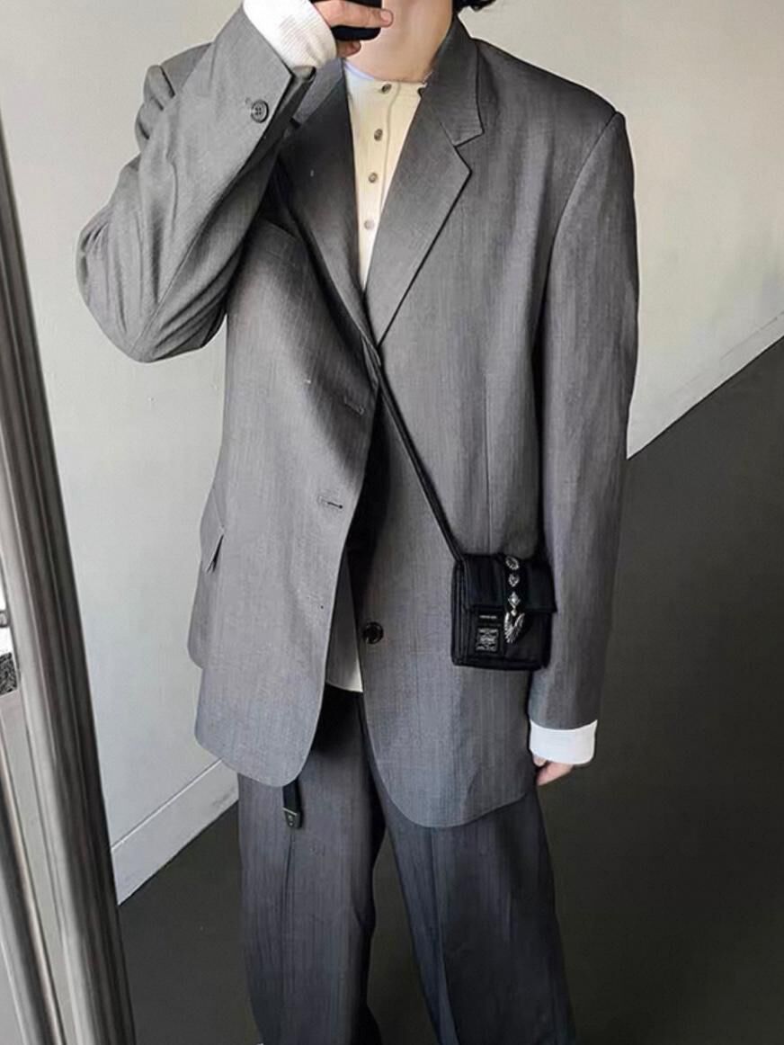 暗條紋西裝褸 D.B.Y.M-054JK