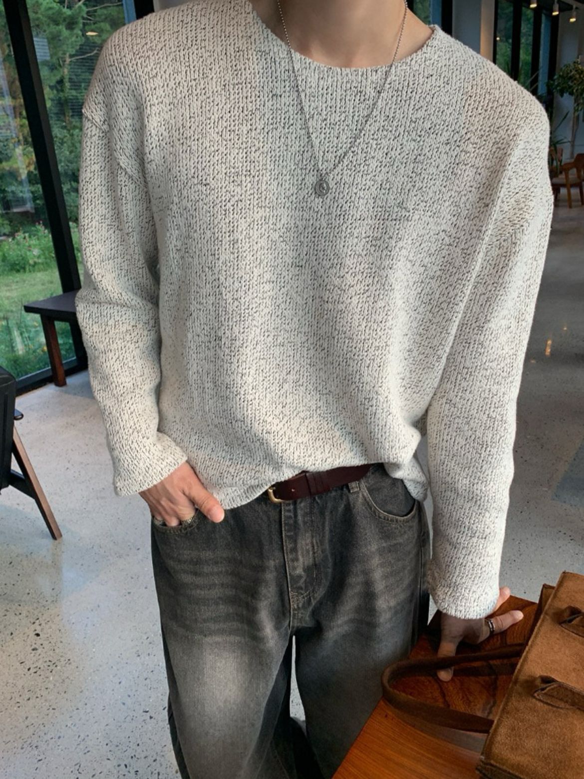 淨色針織衫 T5824