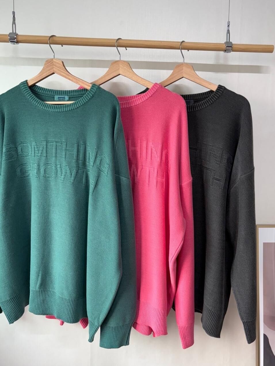 英文字針織衫 MB-026T