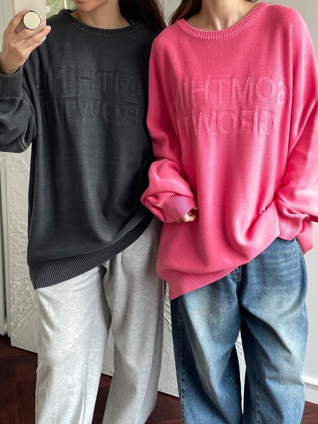 英文字針織衫 MB-026T