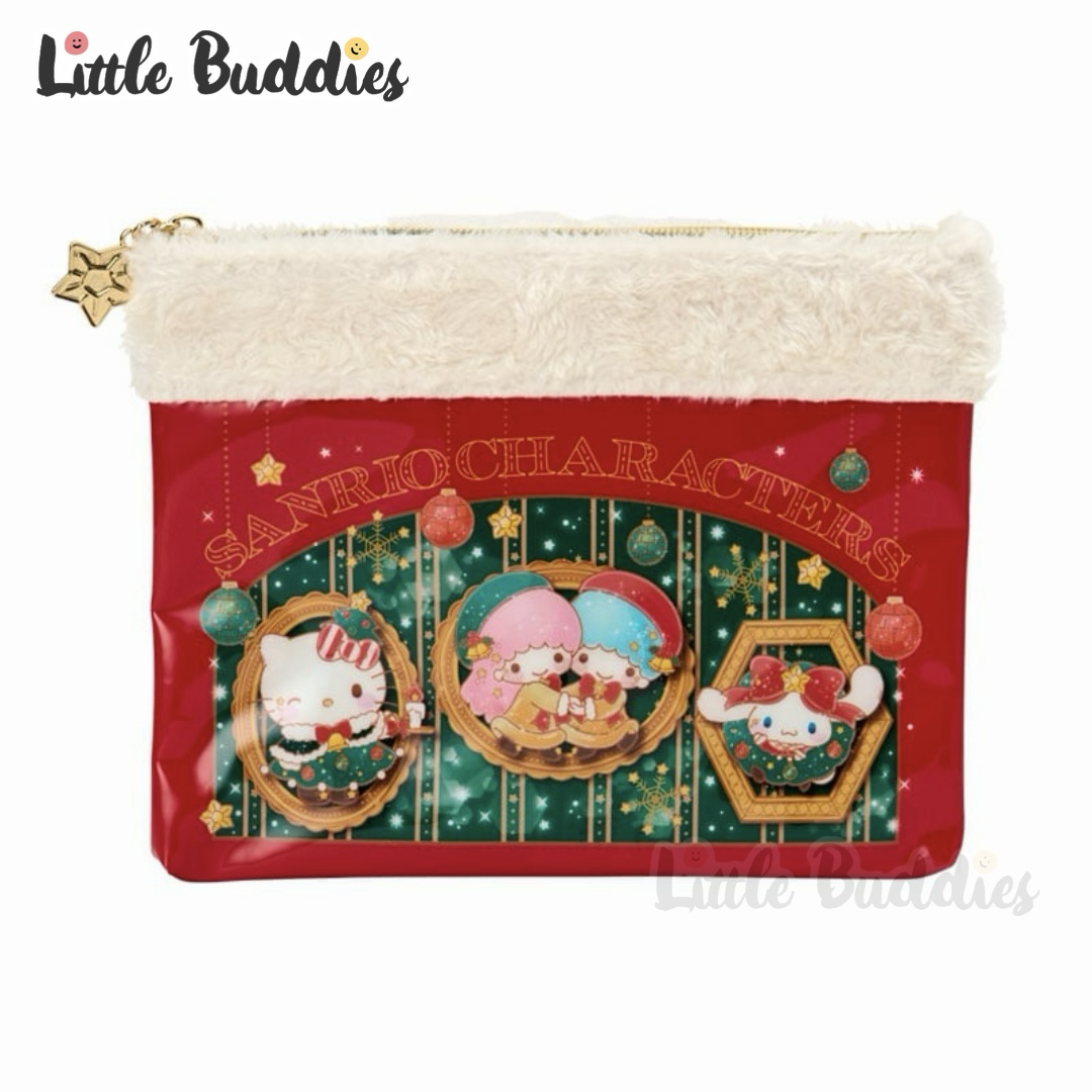 日本 Sanrio 聖誕主題系列 扁身拉鏈袋