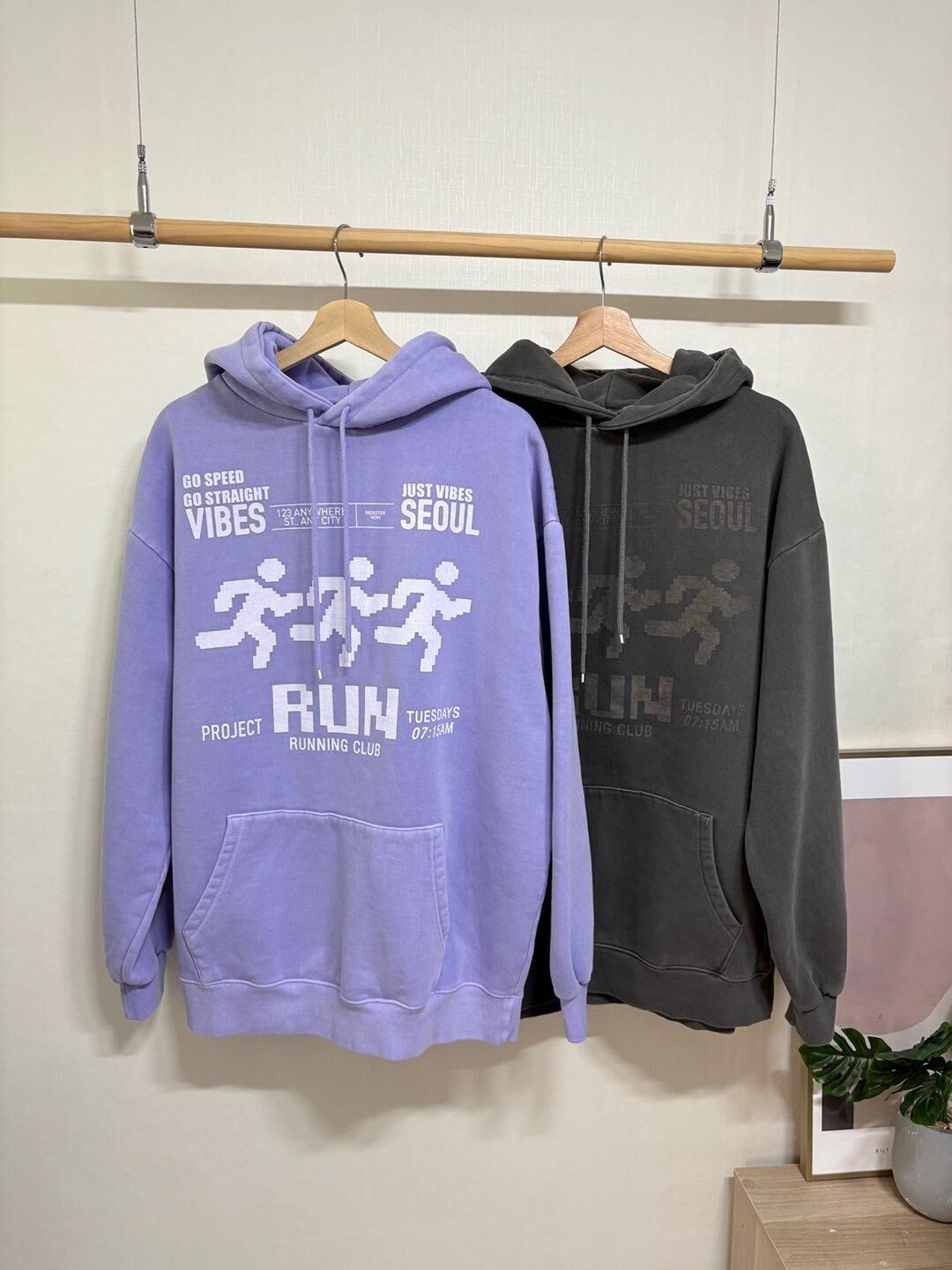 英文字連帽衛衣(薄抓毛底) MB-027T