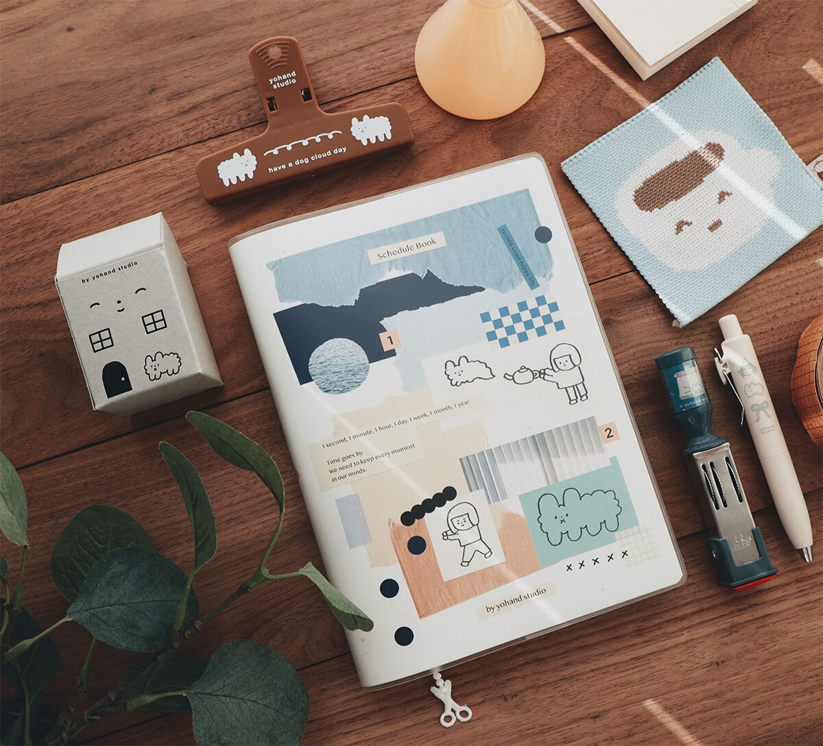 夢、靈感、小紙片 霧面書套 萬年曆 手帳本｜右手超人