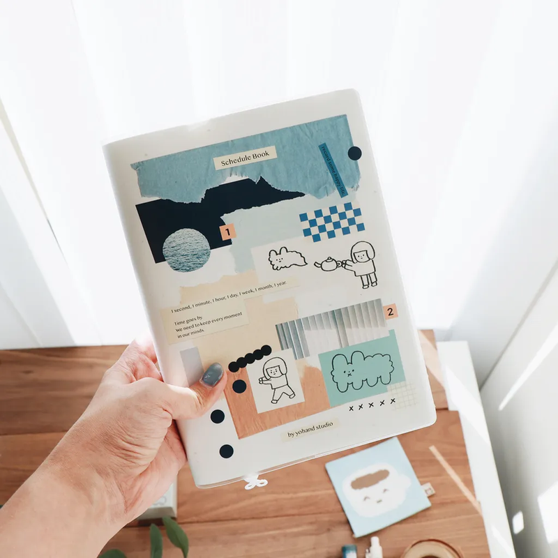 夢、靈感、小紙片 霧面書套 萬年曆 手帳本｜右手超人