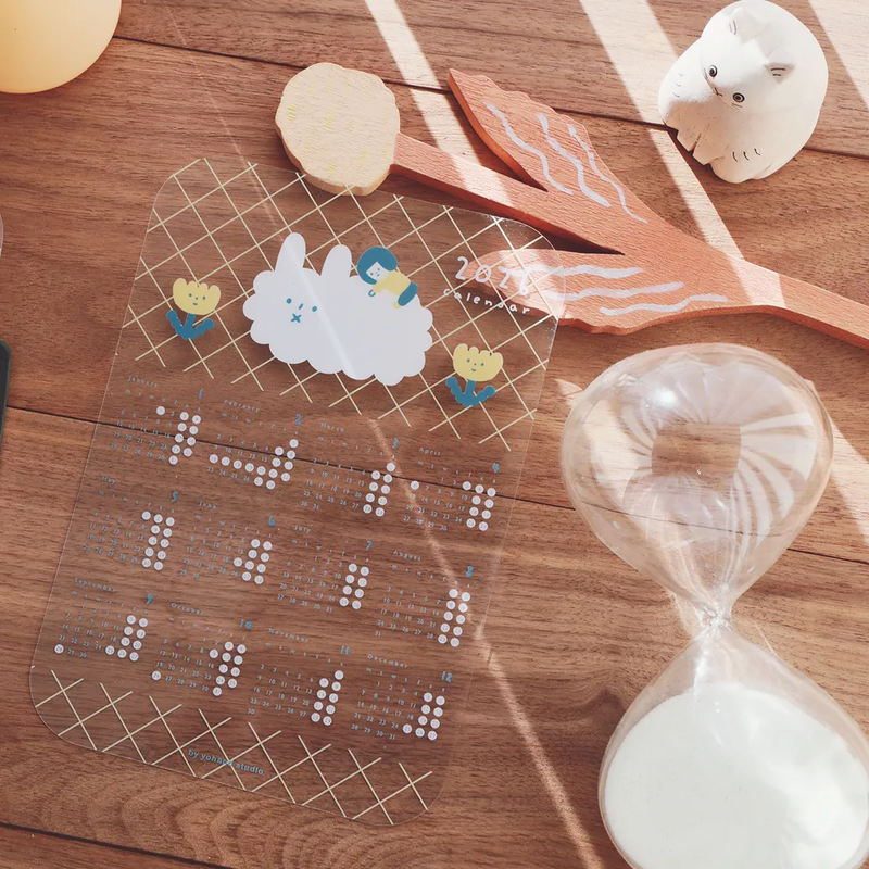 2026年 B6 年曆墊板 透明墊板｜右手超人