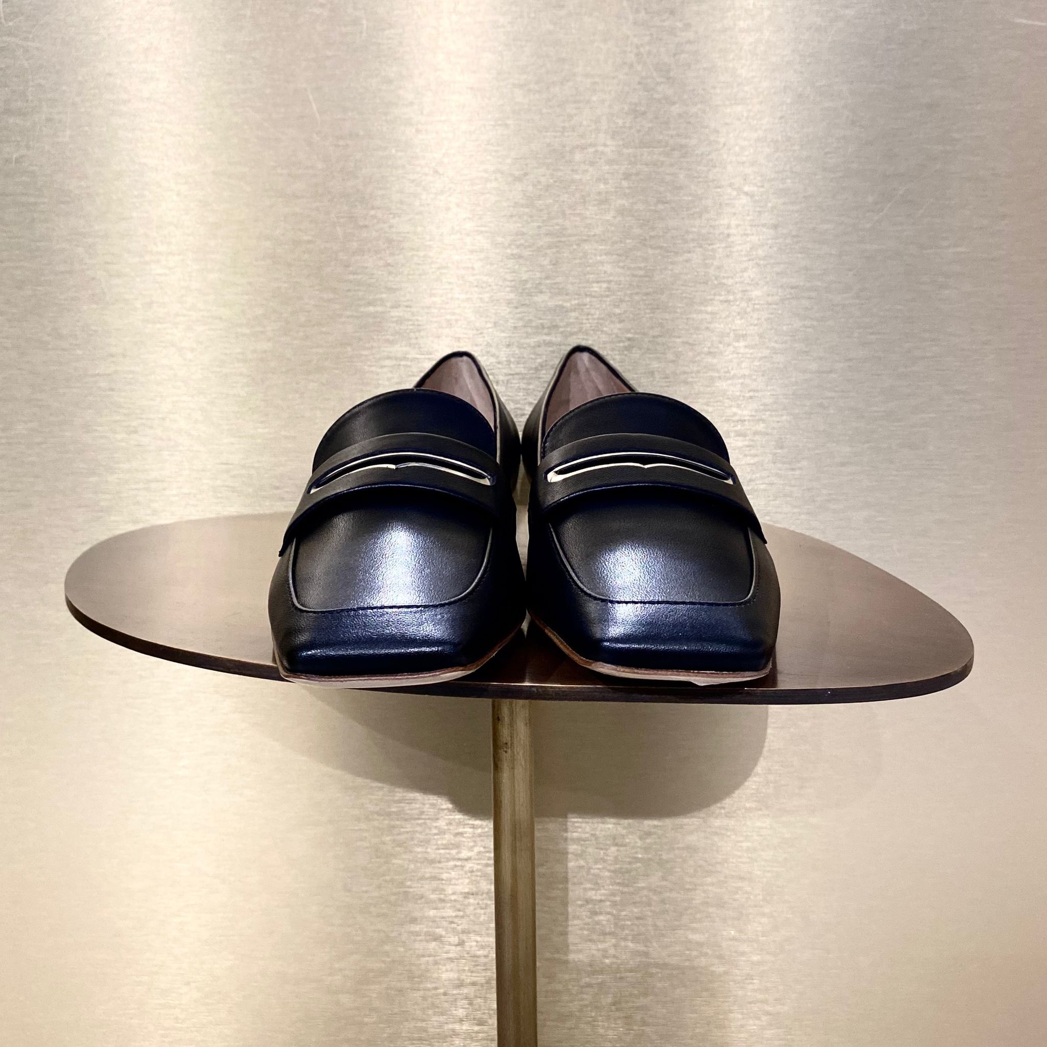 Rupert Sanderson RS Doublet Calf Loafers Black