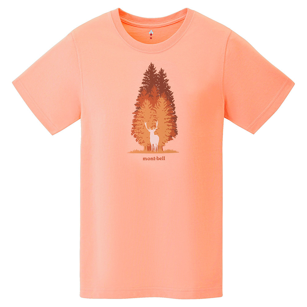 Montbell - 女裝 Forest and Deer Pear Skin Cotton T恤 2104836
