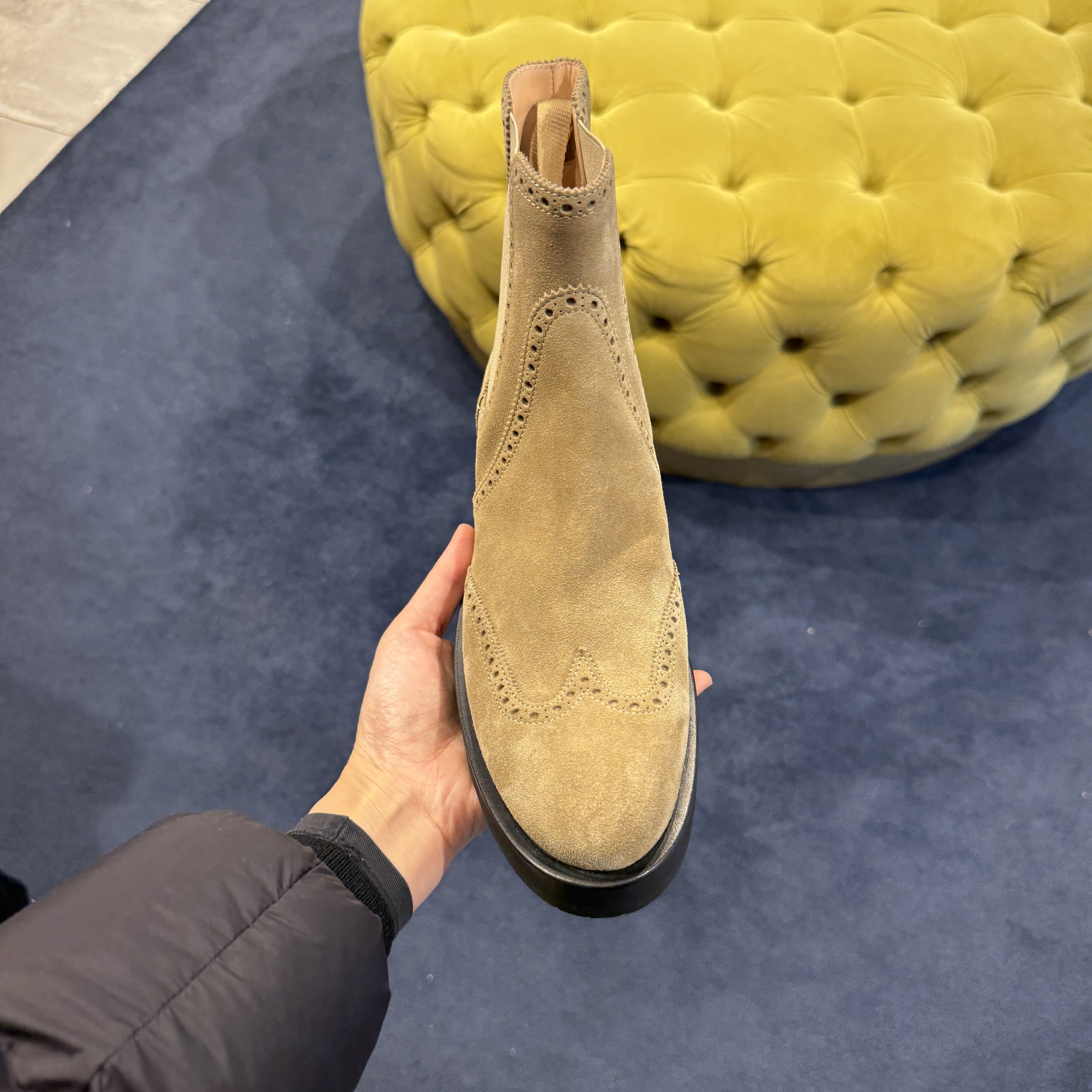 Rupert Sanderson RS Saymara Suede Boots Ginger