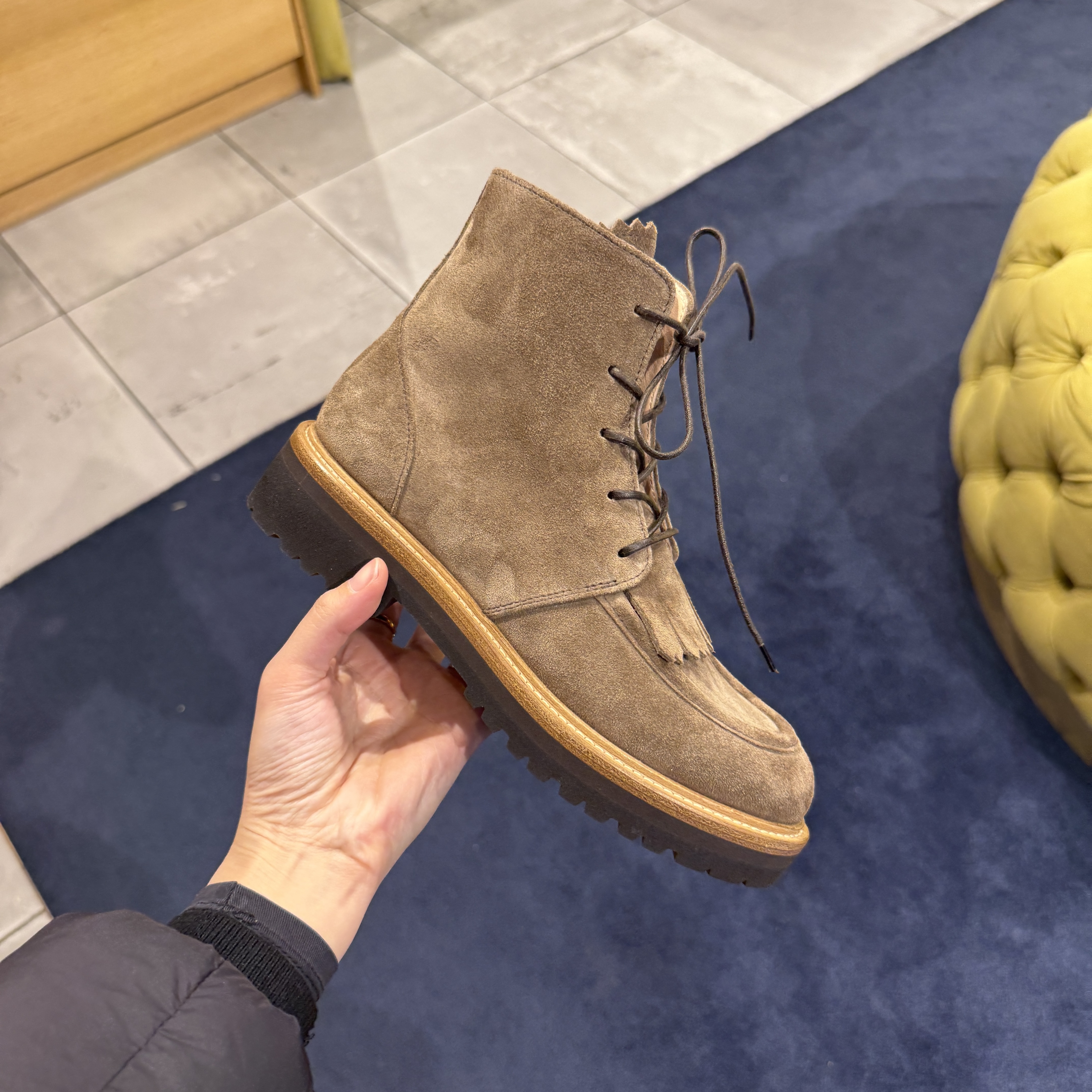 Rupert Sanderson RS Centuar Suede Boots Sand