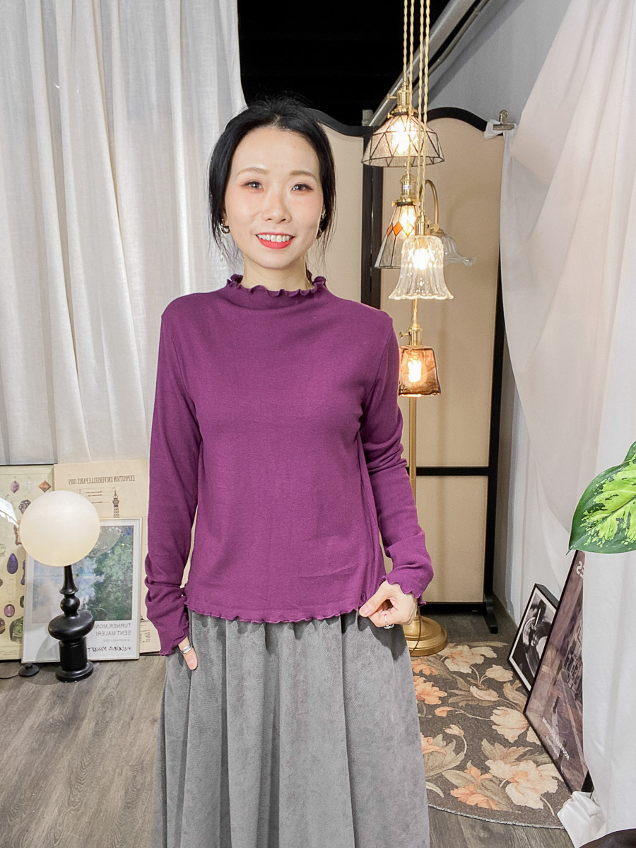 開倉低至半價😱FINALSALE📣【多買多優惠】「治癒10色」卷卷邊．薄絨絨料 TOP【不設退換】