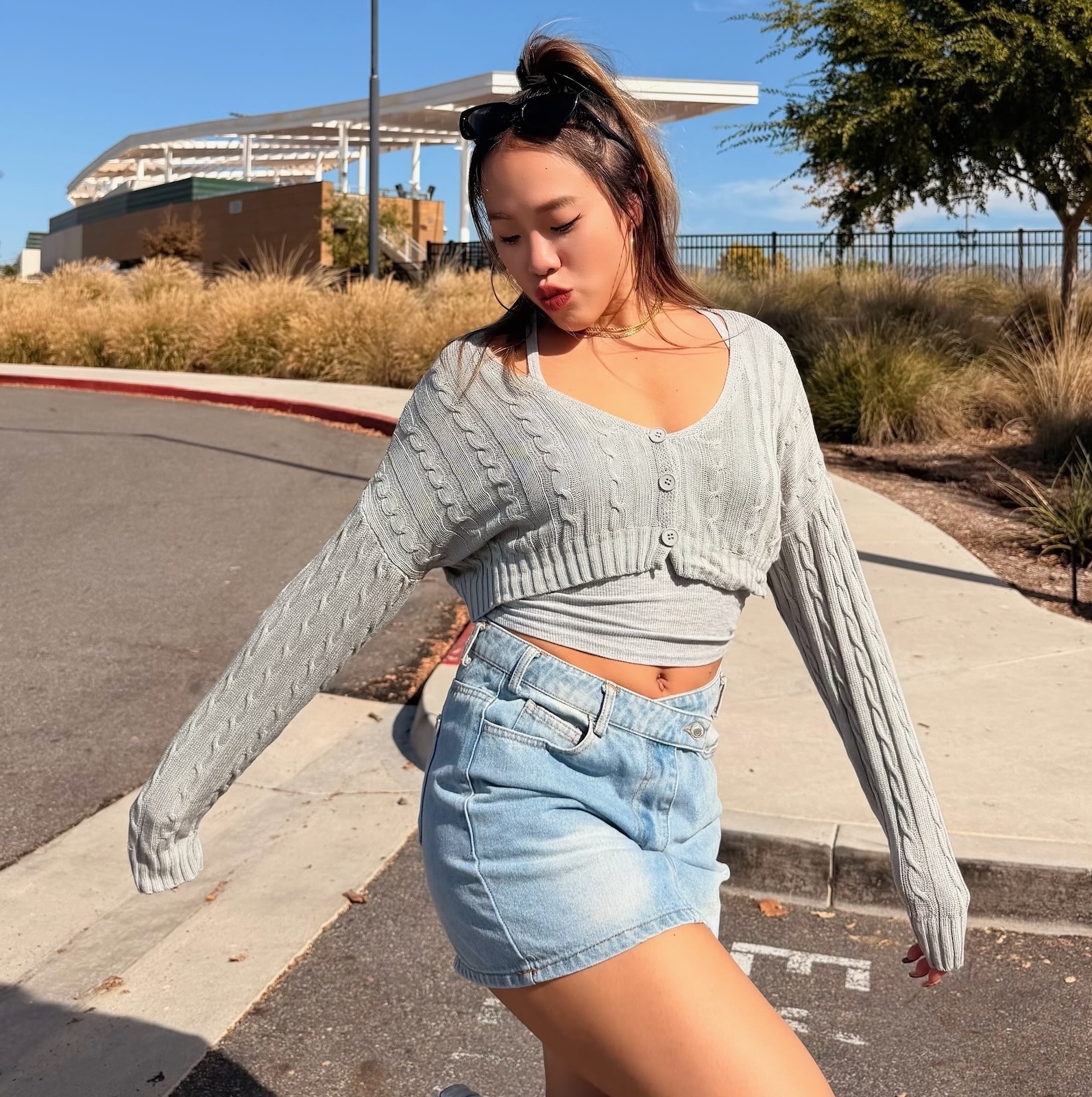 美式慵懶麻花小罩衫(3色)