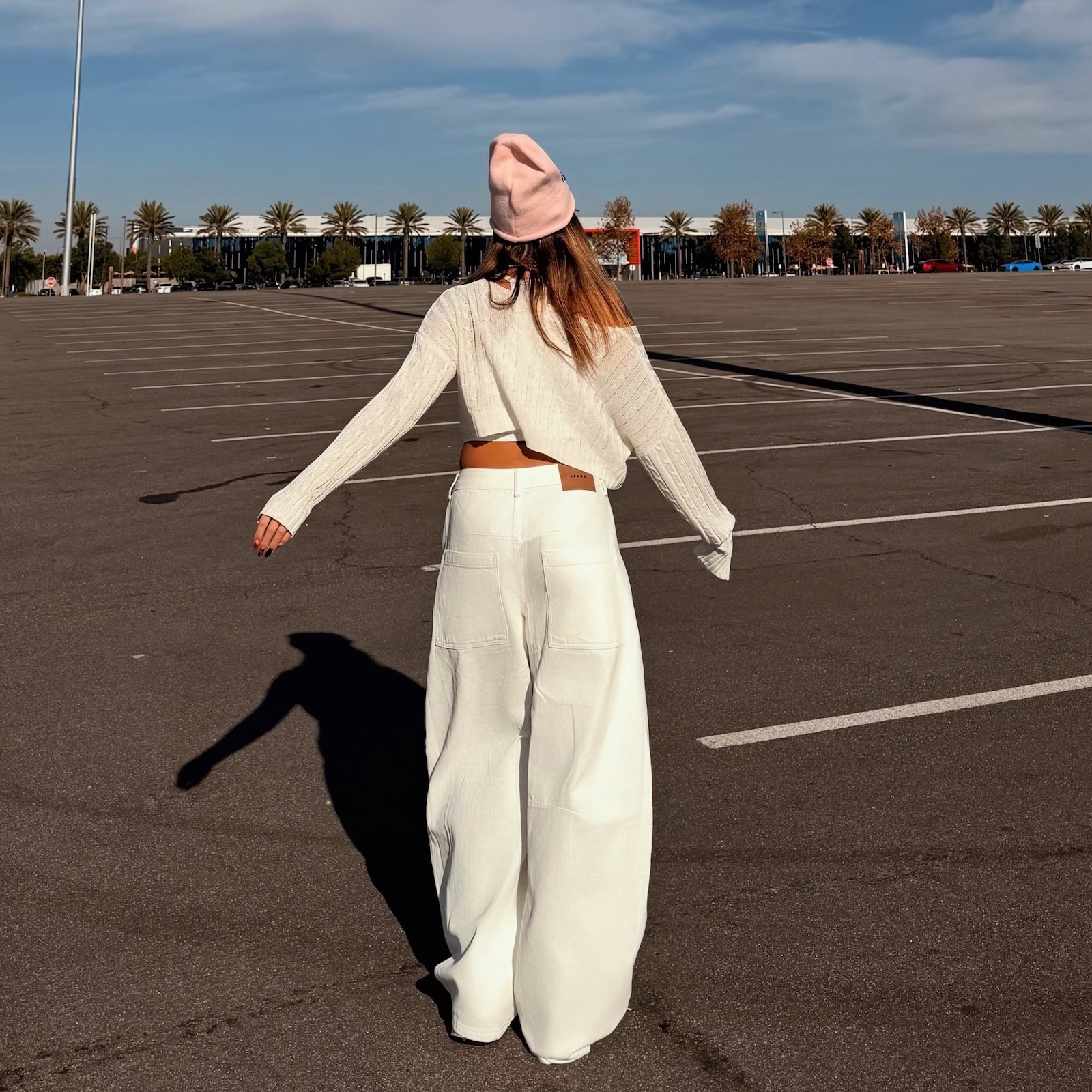 美式西岸奶白寬褲🥛