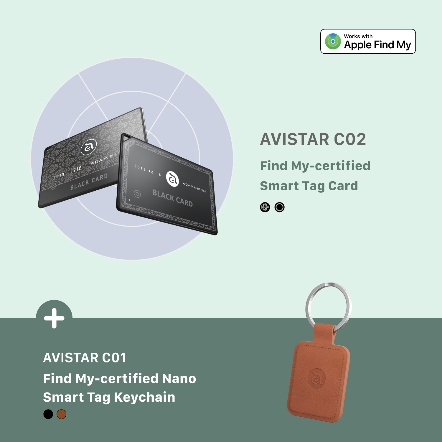 AVISTAR C02 Smart Tag Card + AVISTAR C01 Nano Smart Tag Card