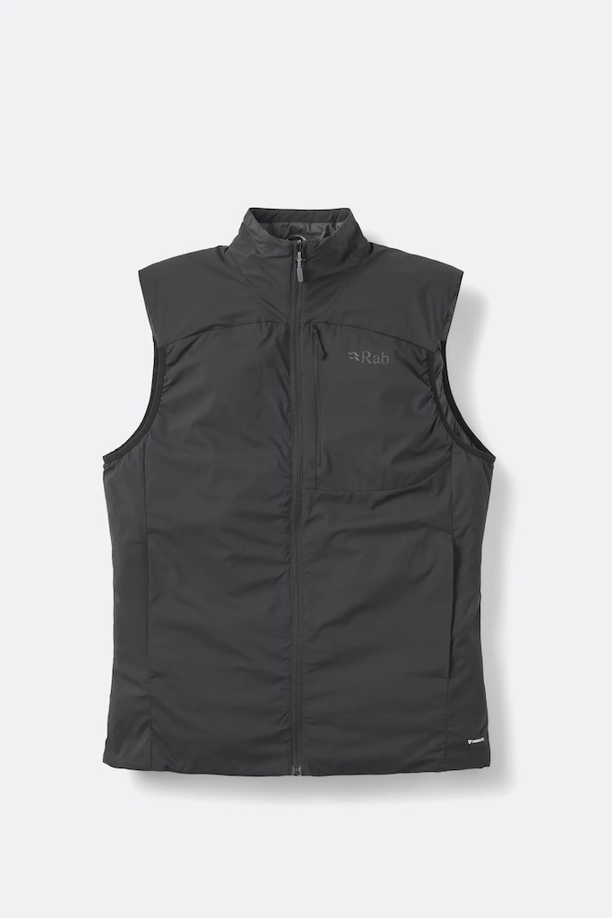 Rab Xenair Insulated Vest 男款輕量防風透氣化纖立領背心 黑色 QIP-19-BLK [HappyOutdoor]