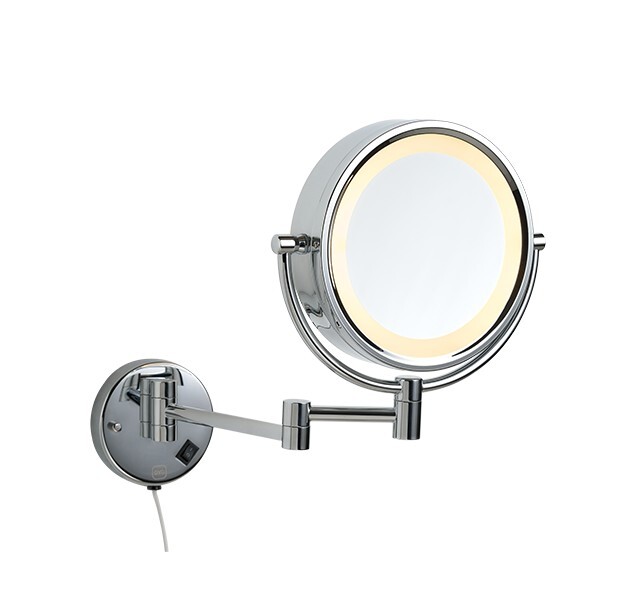 京典衛浴 附燈雙面伸縮鏡M8021