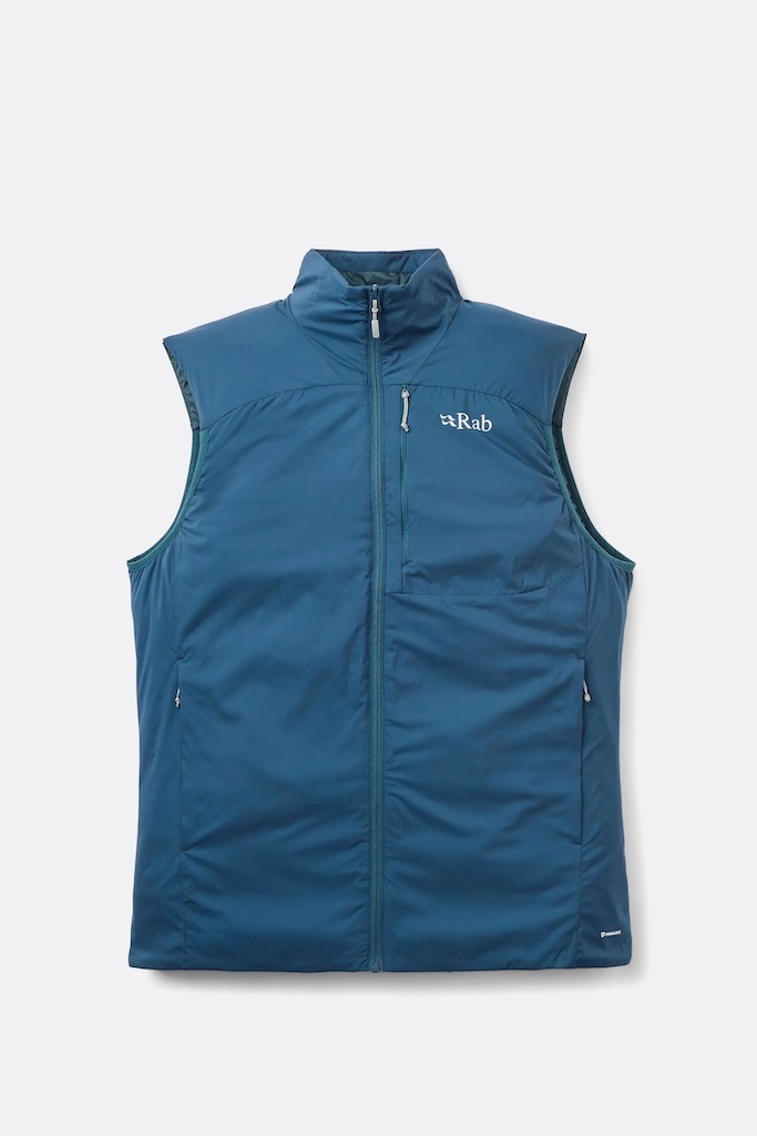 Rab Xenair Insulated Vest 男款輕量防風透氣化纖立領背心 暴風藍 QIP-19-TMB [HappyOutdoor]