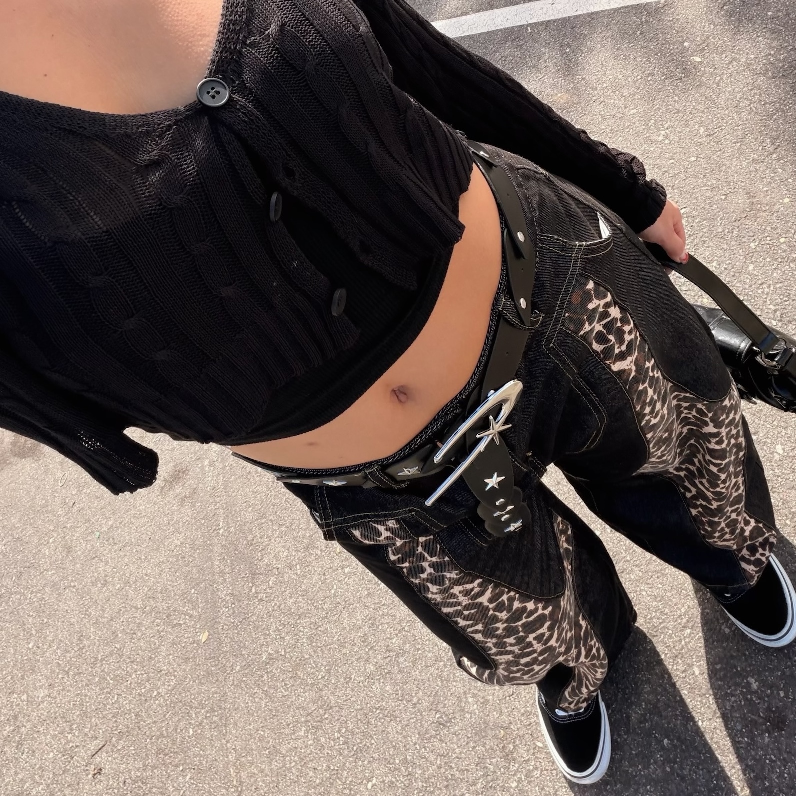 復古流星寬版皮帶💫