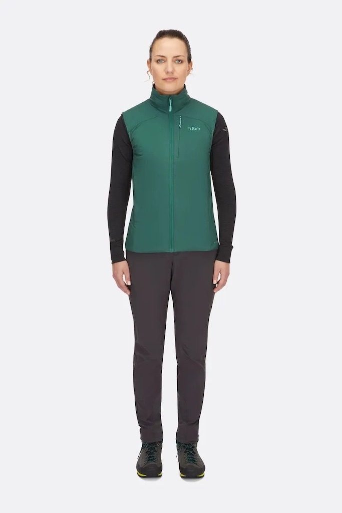 Rab Xenair Insulated Vest 女款輕量防風透氣化纖立領背心 淺鋅 QIP-20-LZN [HappyOutdoor]