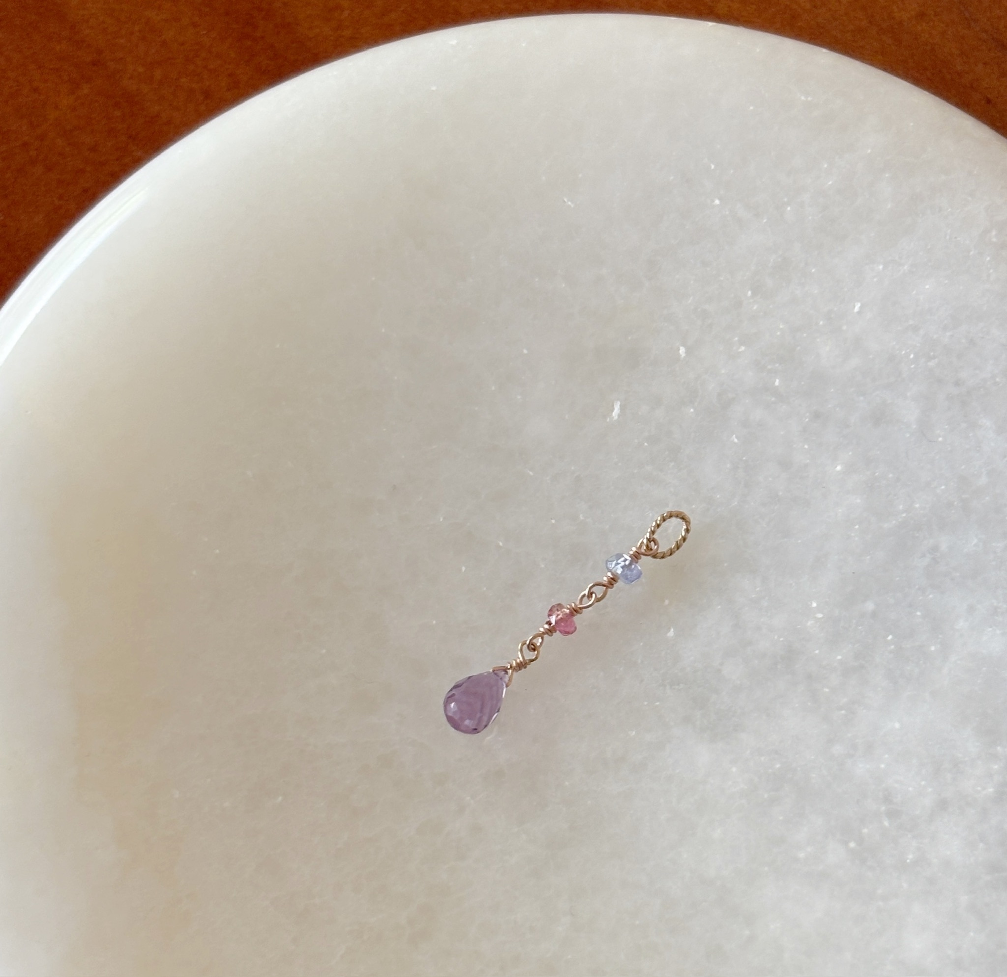 14K Spring tear手工耳墜