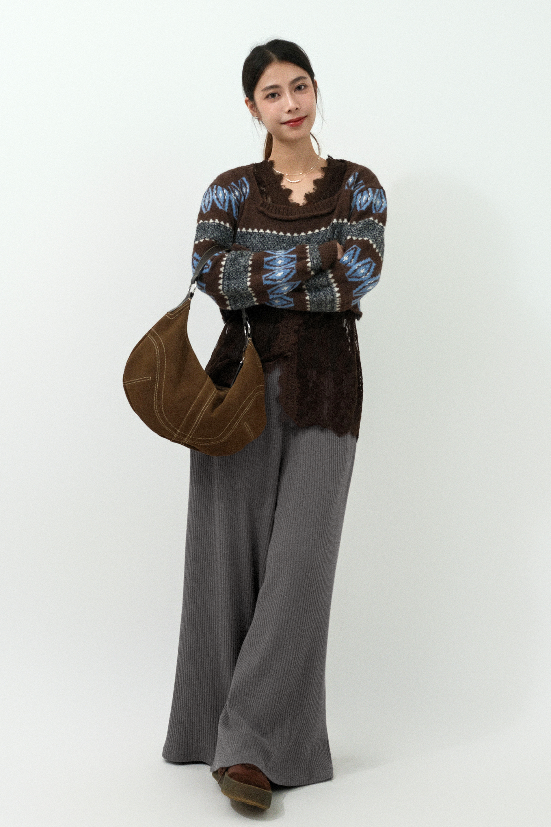 FW25_0178（針織上衣＋上衣＋長褲）