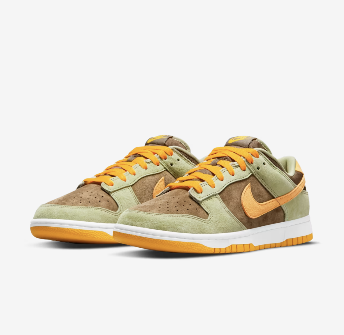 現貨┃NIKE DUNK LOW RETRO 麂皮 橄欖綠橘 低筒 運動鞋