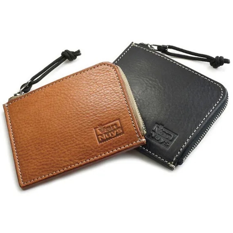 VanNuys D933 纖薄 L 型拉鍊銀包