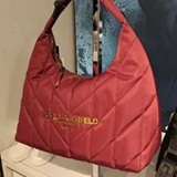 [S] KARL LAGERFELD WINE LH4CE6DS-WNE VOYAGE MED TOTE NYLON, 194775008993 (SKL1443)