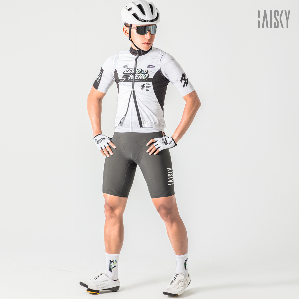 男款雙拉鍊防風背心 蛻變 灰