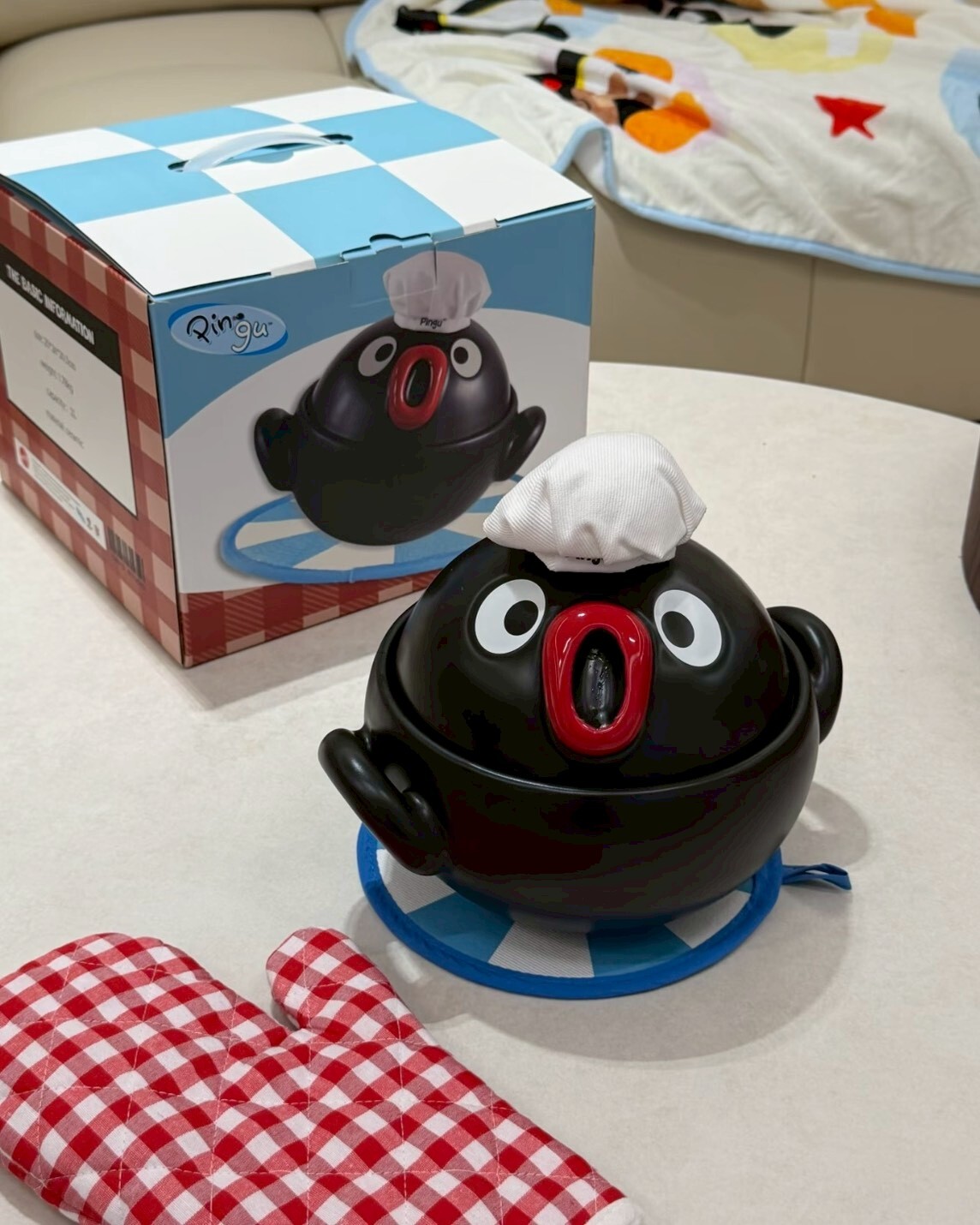 <正版授權>PINGU 企鵝家族 陶瓷砂鍋 料理鍋 聯名款 禮盒組