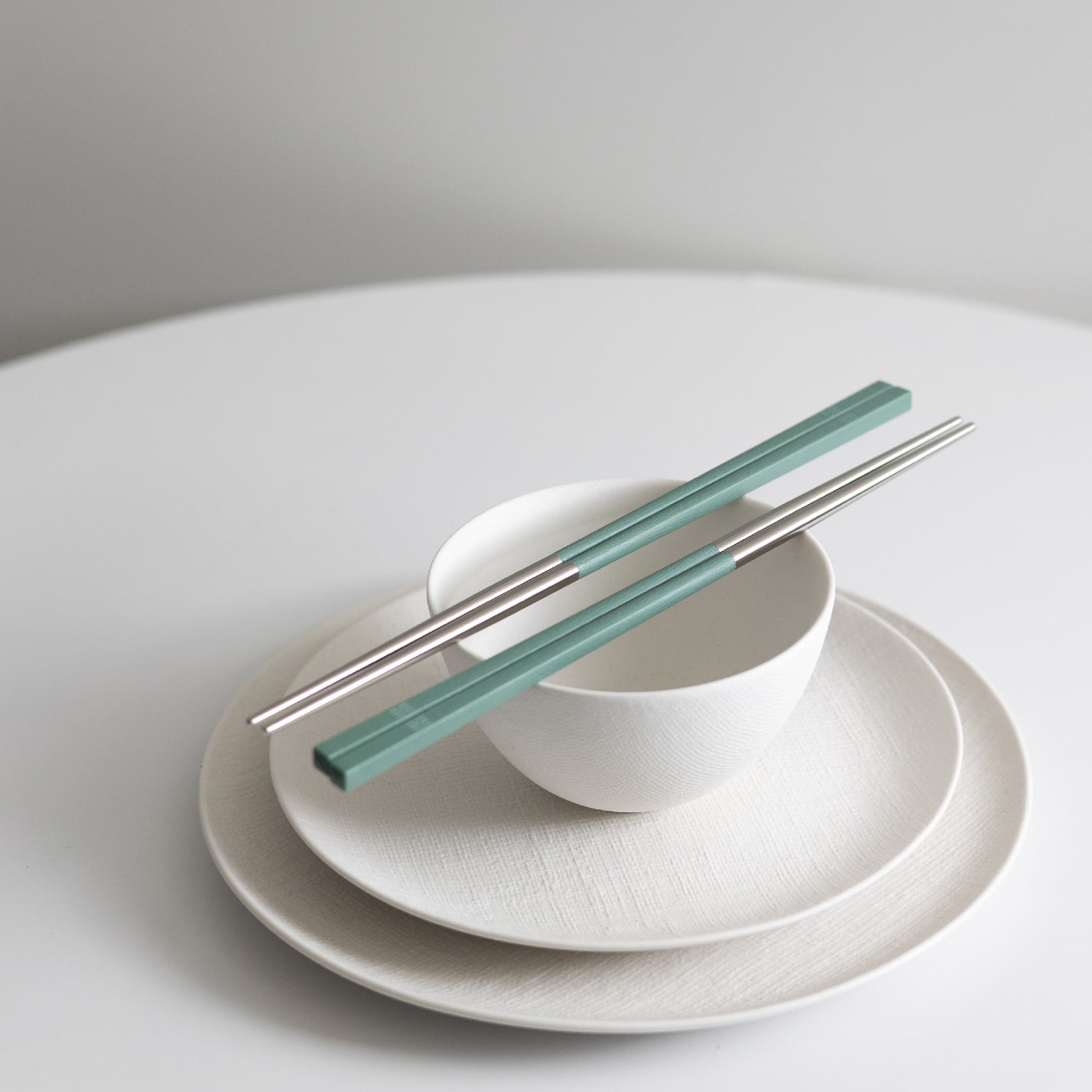 【HH 304 長筷】藻綠色 24.2cm｜304 不鏽鋼筷子