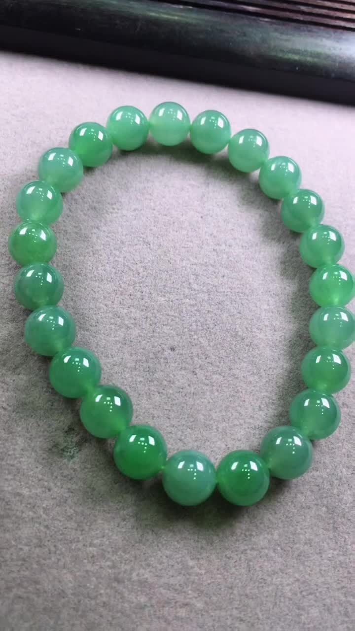 翡翠手串 (8mm直徑),天然翡翠A玉, 緬甸玉, Jade, Jadeite