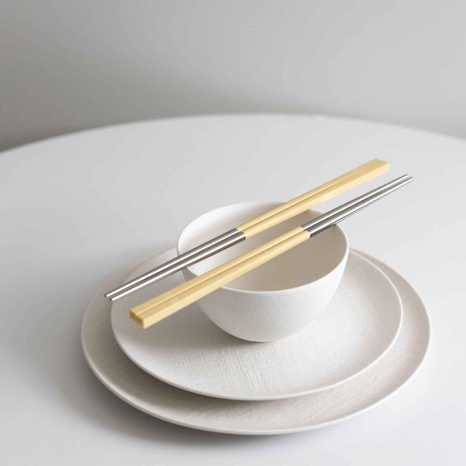 【HH 304 長筷】奶油黃 24.2cm｜304 不鏽鋼筷子