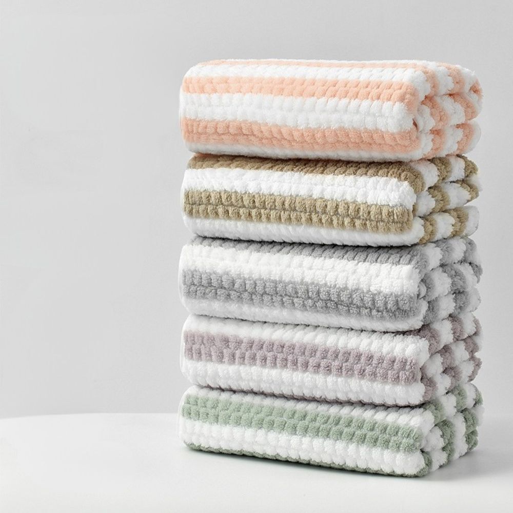 珊瑚絨浴巾 波蘿格款｜居家必備 柔軟親膚 吸水快乾 透氣輕盈【輕鬆購五金百貨】