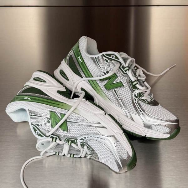 NEW BALANCE 慢跑鞋 NB 740 白銀綠 復古鞋 女 U740GH2