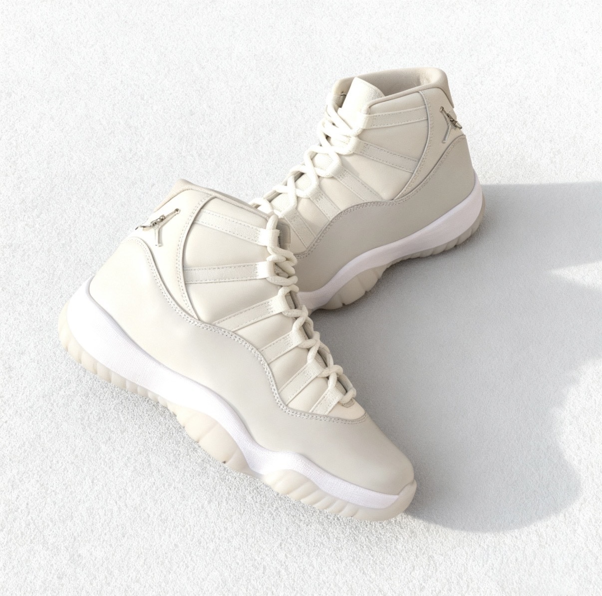 女鞋 NIKE W AIR JORDAN 11 RETRO 珍珠白 珍珠吊飾 漆皮 冰底 高筒 籃球鞋【AR0715-110】AJ11