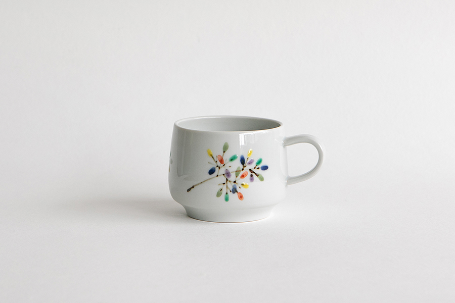 德永遊心 - 彩繪彩梢並 馬克杯 / 台形 / 中