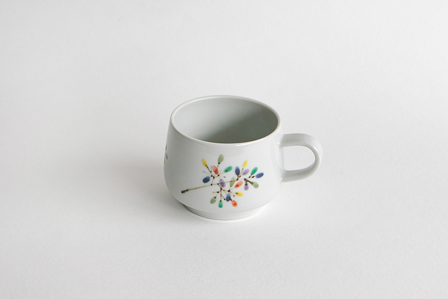 德永遊心 - 彩繪彩梢並 馬克杯 / 台形 / 中