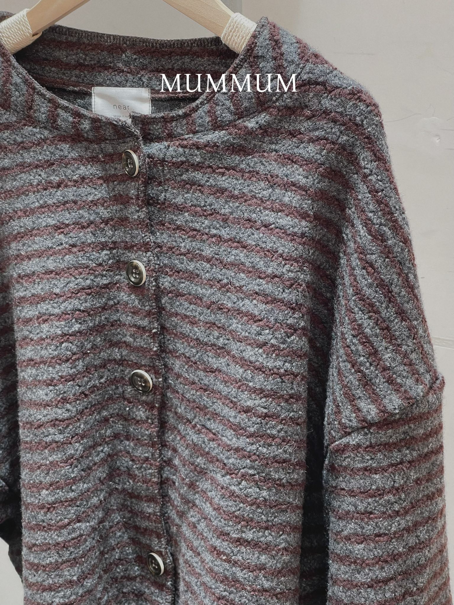 0212865a/間條過冬休閒款外套 56/56/25