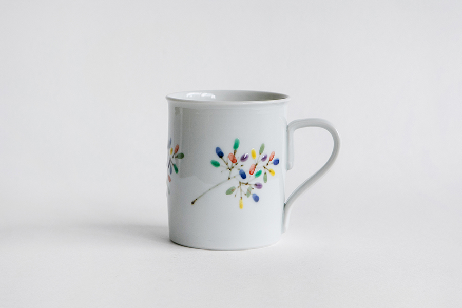 德永遊心-彩繪彩梢並 馬克杯 / 切立 / 大