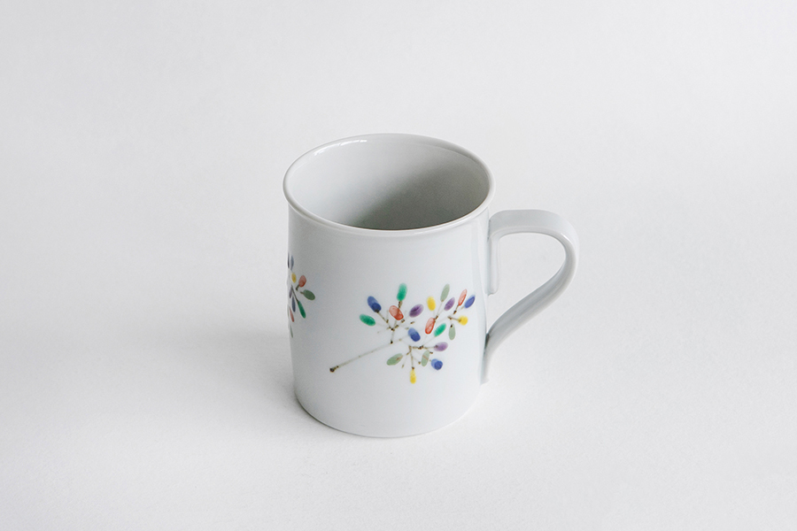 德永遊心-彩繪彩梢並 馬克杯 / 切立 / 大