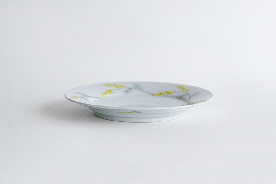 德永遊心 - 彩繪金合歡 6寸邊皿