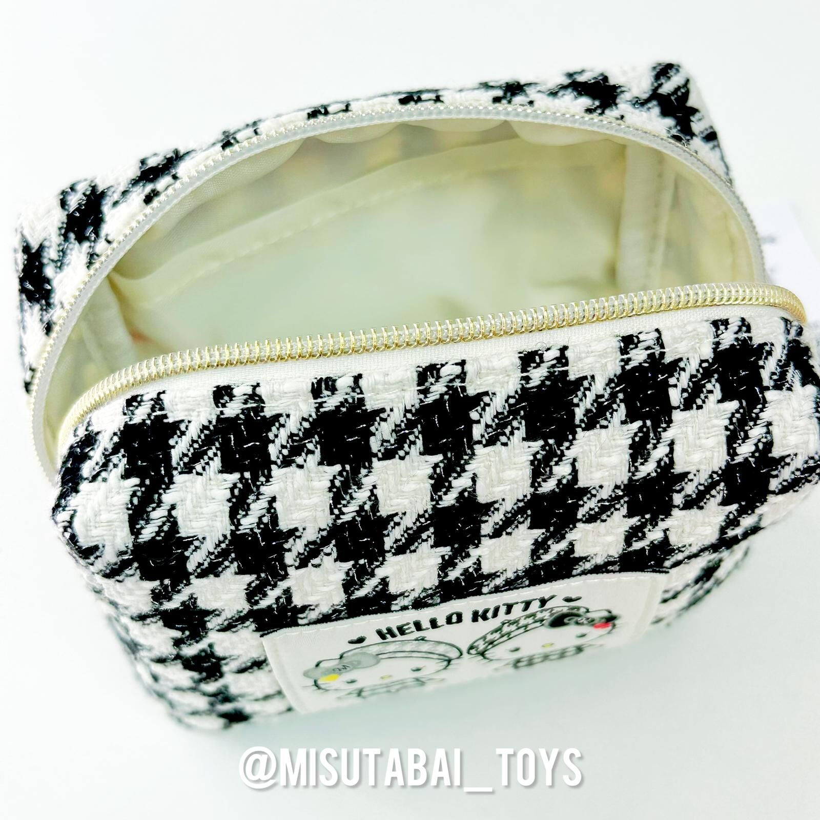 Hello Kitty Square Pouch (Monochrome Girly Twin Coordinate)
