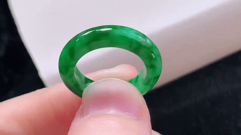 117714 翡翠指環 (圈口 11號)