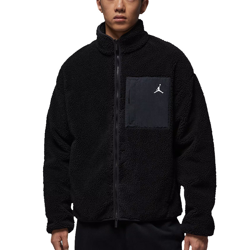 Jordan Flight Mountainside 羊羔毛外套 保款 男款 黑色 HV0779-010 [台灣現貨]