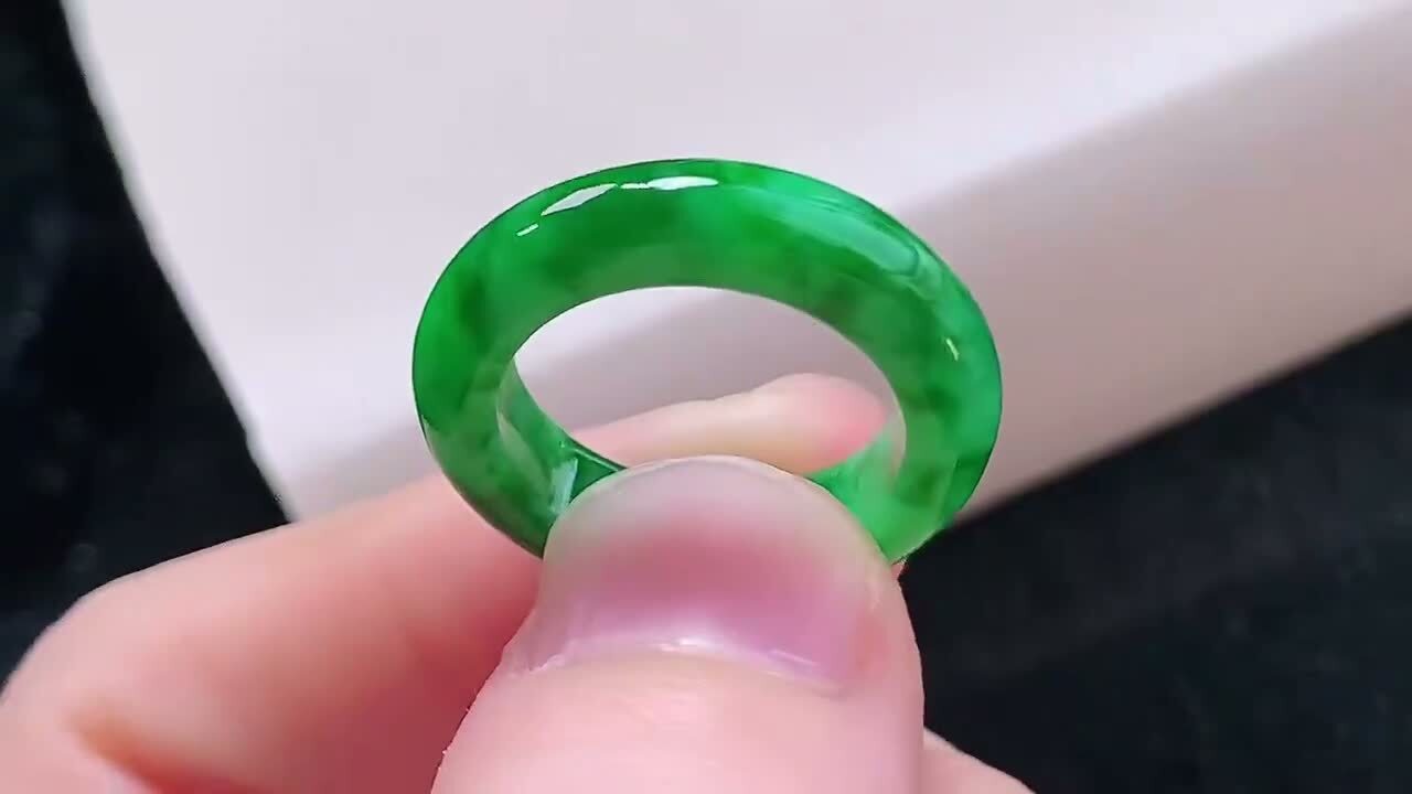 翡翠指環 (圈口 11號),天然翡翠A玉, 緬甸玉, Jade, Jadeite