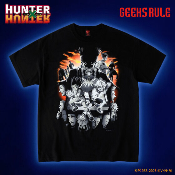 240748 Pbandai 預訂 2025/12月 第3弾【HUNTER×HUNTER】×GEEKS RULEコラボTシャツ 1種
