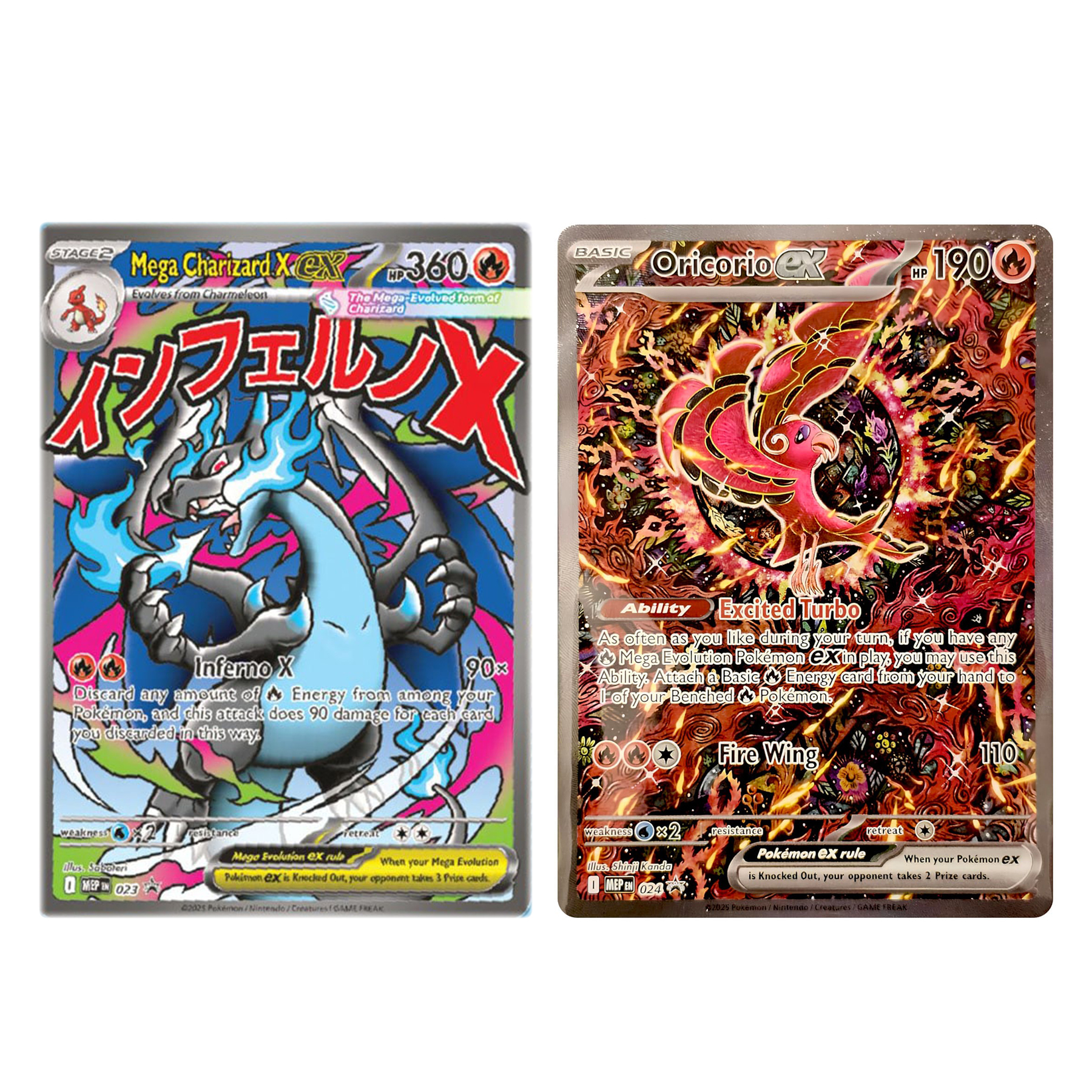 Promo Card - Mega Charizard X ex & Mega Oricorio ex [ME