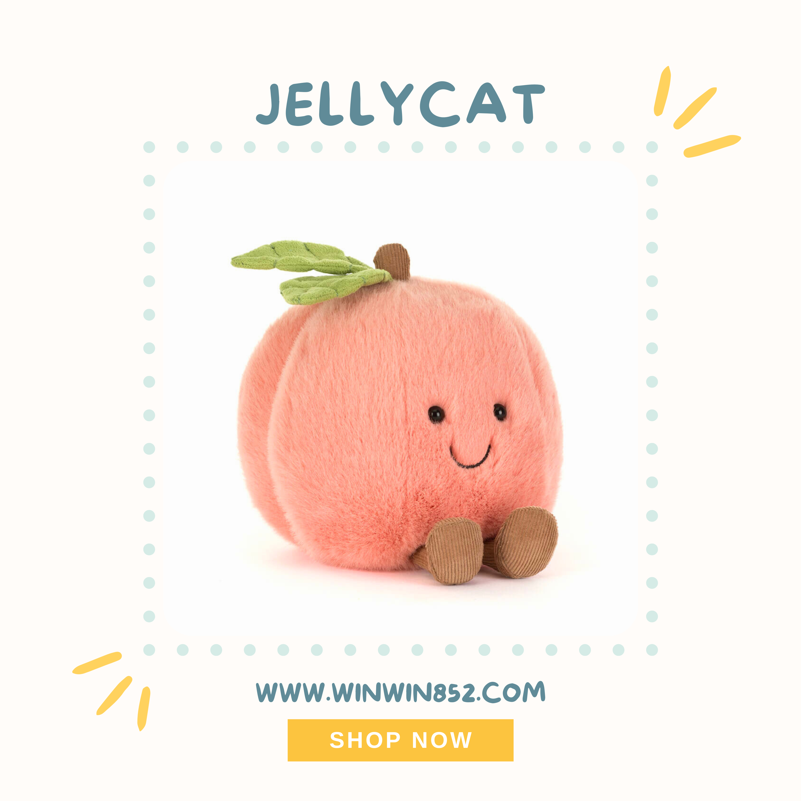 Jellycat Amuseables Peach