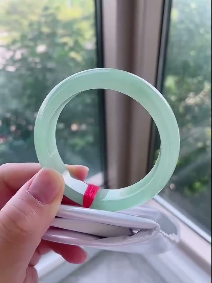 果綠翡翠正圈手鐲,天然翡翠A玉, 緬甸玉, Jade, Jadeite