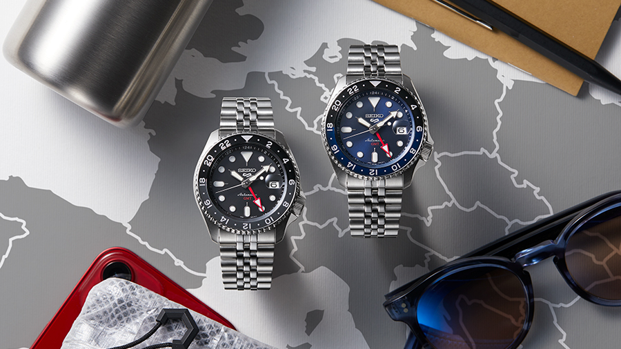 日本版 SEIKO 5 SPORTS SKX SPORTS STYLE GMT SBSC001 ( SSK001)Black / SBSC003 ( SSK003 )Blue, GMT 雙時區機械錶 MADE IN JAPAN JDM